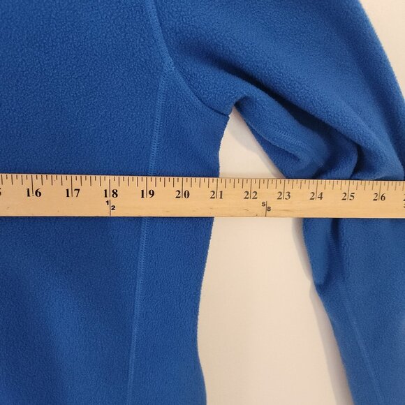 The North Face 1/2 Zip Fleece Pullover Blue Warm Lightweight Mens Medium - Picture 9 of 10